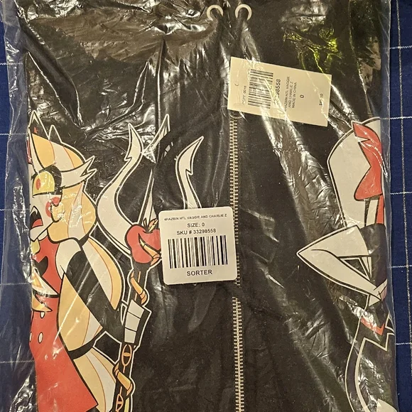 Hazbin Hotel Vaggie & Charlie Girls Plus Size Hoodie Size 0 Large - Picture 3 of 3